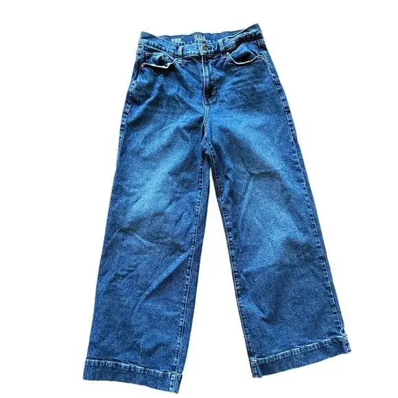 ANA WIDE LEG JEANS WOMEN 10 CASUAL VINTAGE COZYCORE 90S STYLE - Picture 1 of 3